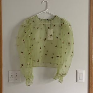 Zara Organza Blouse